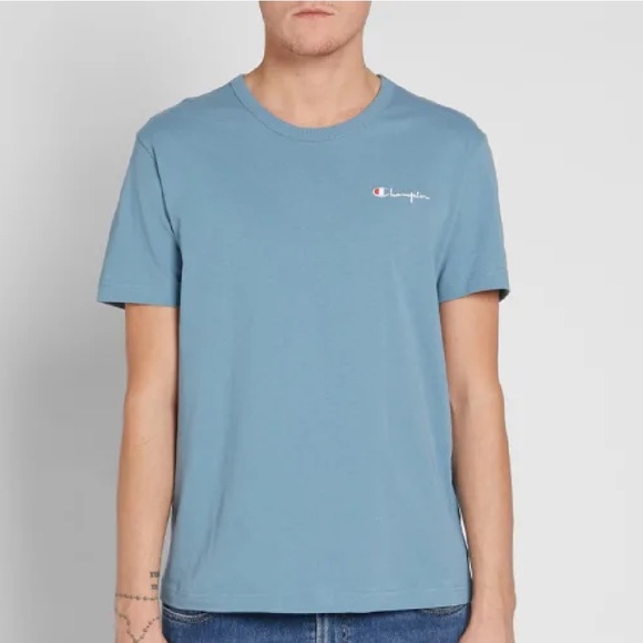 Champion Reverse Weave Small Script Logo Tee - Picture 2 of 6